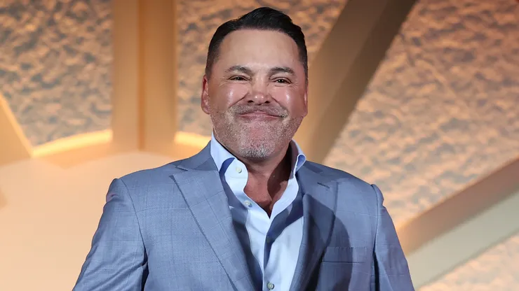 Oscar De La Hoya looks on during the press conference as part of the Riyadh Season - Latino Night on November 14, 2024 in Riyadh, Saudi Arabia.
