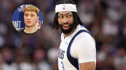 Anthony Davis #3 of the Dallas Mavericks stands on the court during their game against the Sacramento Kings.