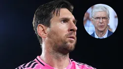 Lionel Messi #10 of Inter Miami CF reacts after the team's victory in the MLS match between Inter Miami CF and Columbus Crew.