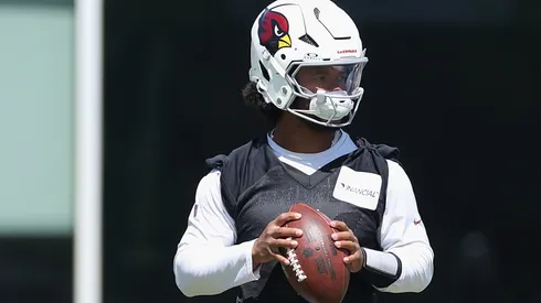 Quarterback Kyler Murray #1 of the Arizona Cardinals practices during a Mandatory Minicamp at Dignity Health Arizona Cardinals Training Center on June 12, 2025 in Tempe, Arizona.