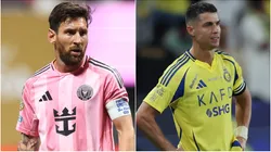 Lionel Messi of Inter Miami and Cristiano Ronaldo of Al Nassr.