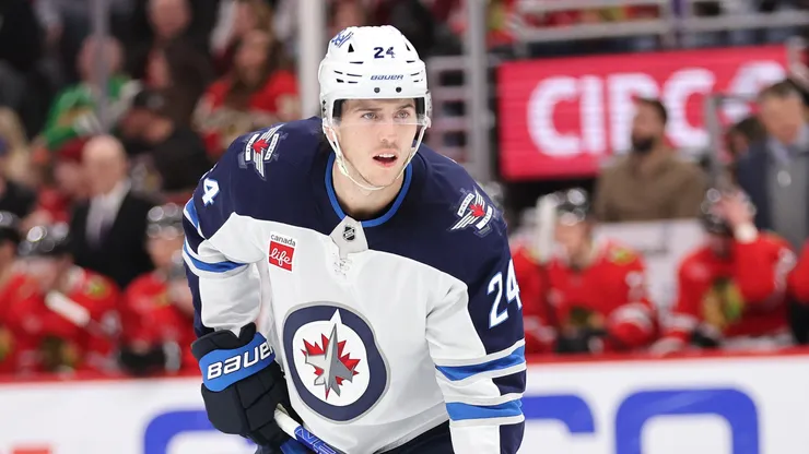 Haydn Fleury of the Winnipeg Jets