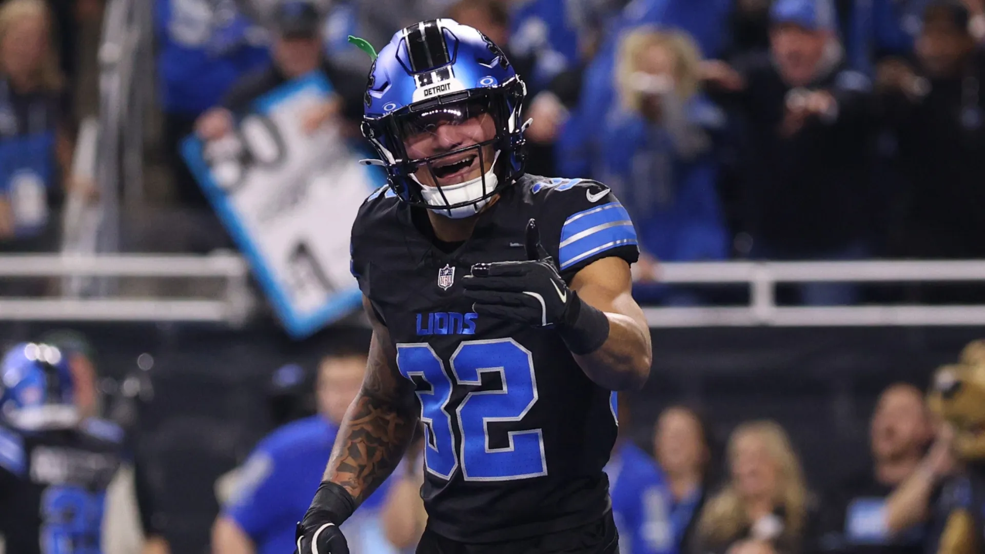 Brian Branch #32 of the Detroit Lions