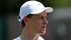 Jannik Sinner during a practice.