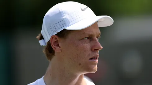 Jannik Sinner during a practice.