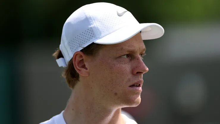 Jannik Sinner during a practice.