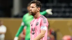 Lionel Messi #10 of Inter Miami CF reacts during the FIFA Club World Cup 2025.