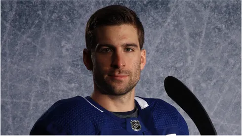 John Tavares #91 of the Toronto Maple Leafs poses for a portrait during the 2019 NHL All-Star weekend at SAP Center on January 26, 2019 in San Jose, California.