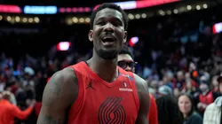 Deandre Ayton playing for the Portland Trail Blazers