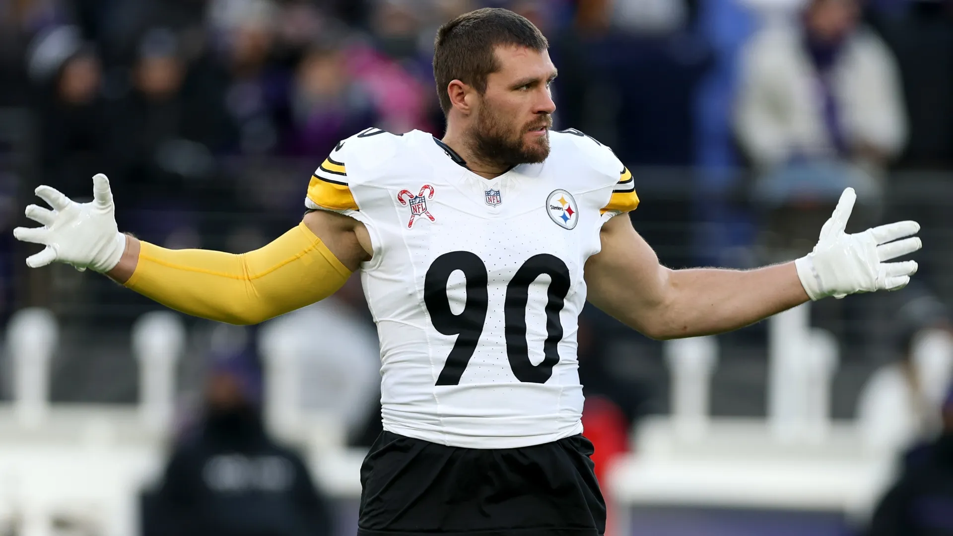 T.J. Watt #90 of the Pittsburgh Steelers