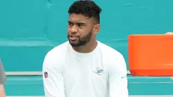 Tua Tagovailoa #1 of the Miami Dolphins.