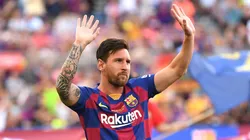 Lionel Messi during a Barcelona game.