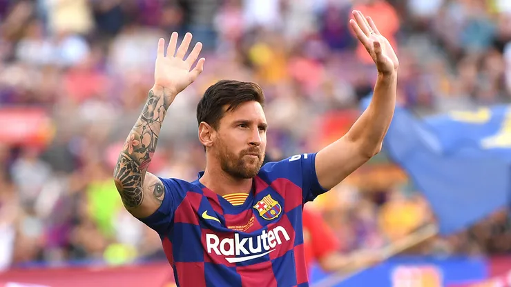 Lionel Messi during a Barcelona game.