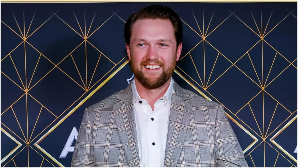 Thatcher Demko of the Vancouver Canucks arrives prior to the 2024 NHL Awards at BleauLive Theater at Fontainebleau Las Vegas on June 27, 2024 in Las Vegas, Nevada.