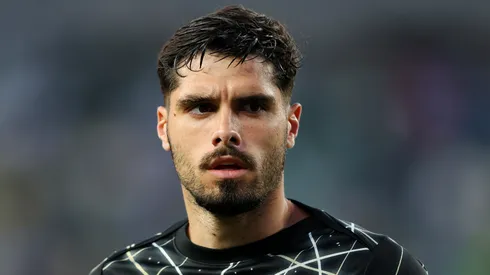Pedro Neto #7 of Chelsea FC looks on prior to the FIFA Club World Cup 2025 quarter final match between SE Palmeiras and Chelsea FC at Lincoln Financial Field
