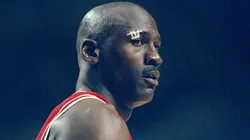 Michael Jordan #23 of the Chicago Bulls looks on during an Eastern Conference Final game against the Indiana Pacers at the Market Square Arena in Indianapolis, Indiana. The Pacers defeated the Bulls 96-94.