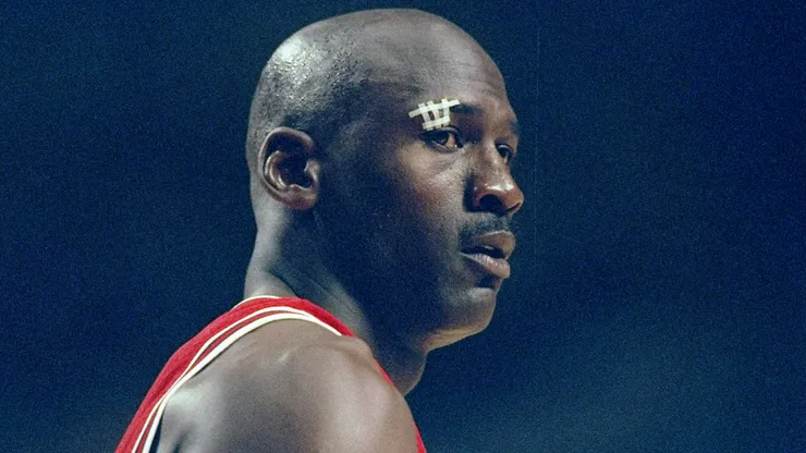 Michael Jordan #23 of the Chicago Bulls looks on during an Eastern Conference Final game against the Indiana Pacers at the Market Square Arena in Indianapolis, Indiana. The Pacers defeated the Bulls 96-94.