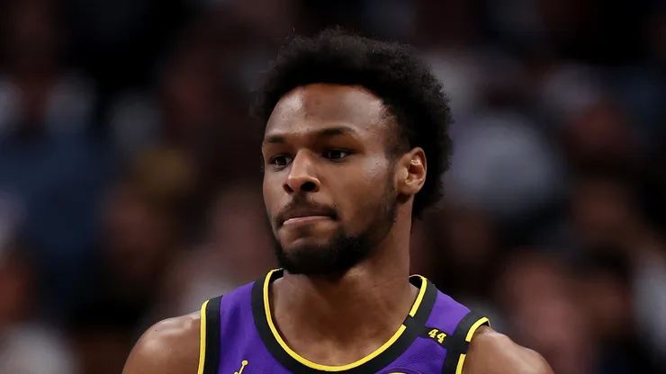 Bronny James #9 of the Los Angeles Lakers.