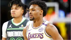 Bronny James of the Los Angeles Lakers