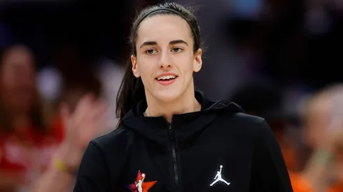Caitlin Clark #22 of Team WNBA looks on prior to the game against Team USA in the 2024 WNBA All Star Game at Footprint Center on July 20, 2024 in Phoenix, Arizona.