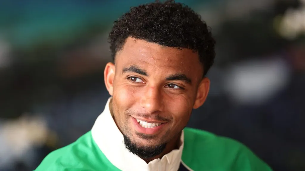 Arthur Fils of France speaks to the media during day one of the Rolex Monte-Carlo Masters at Monte-Carlo Country Club on April 06, 2025. (Source: Clive Brunskill/Getty Images)