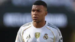 Kylian Mbappe of Real Madrid FC looks on during the FIFA Club World Cup 2025 quarter-final match between Real Madrid CF and Borussia Dortmund at MetLife Stadium on July 05, 2025 in East Rutherford, New Jersey.