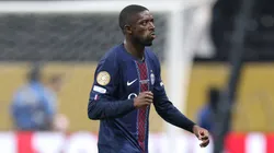 Ousmane Dembele #10 of Paris Saint-Germain reacts following the team's victory in the FIFA Club World Cup 2025 quarter-final match.