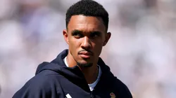 Trent Alexander-Arnold #12 of Real Madrid C.F. looks on prior to a game.