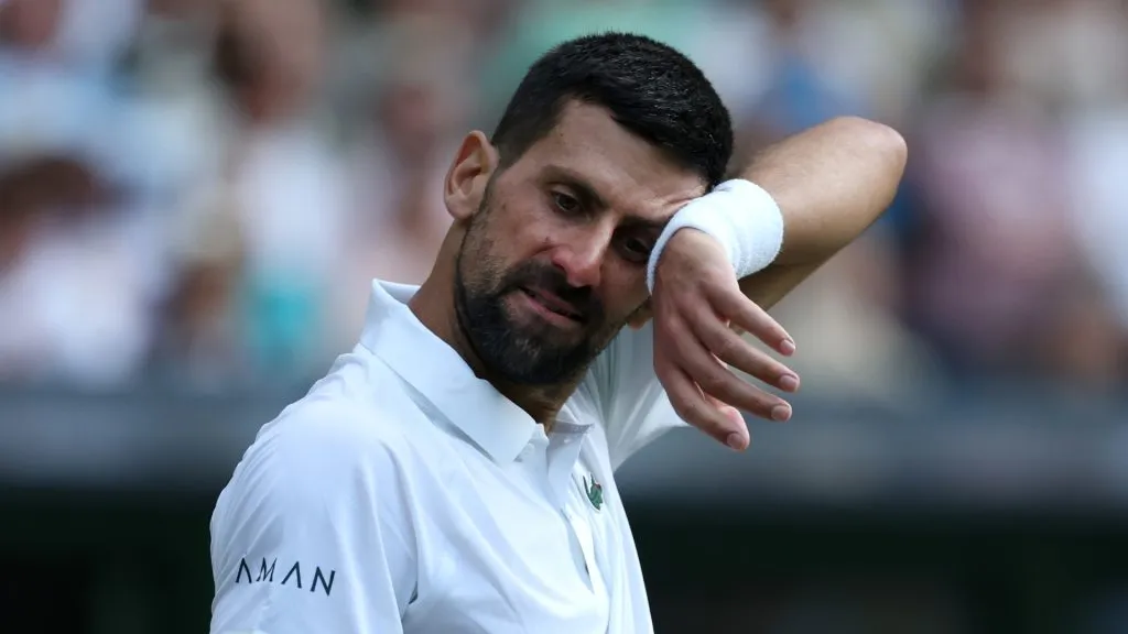 Novak Djokovic drying up