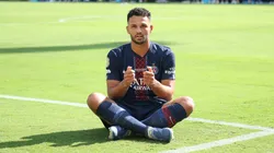 Goncalo Ramos #9 of Paris Saint-Germain celebrates scoring his team's fourth goal during the FIFA Club World Cup 2025 semi-final match between Paris Saint-Germain and Real Madrid CF at MetLife Stadium on July 09, 2025 in East Rutherford, New Jersey.