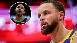 Stephen Curry #30 of the Golden State Warriors leaves the court in Game Five of the NBA Playoffs against the Houston Rockets.