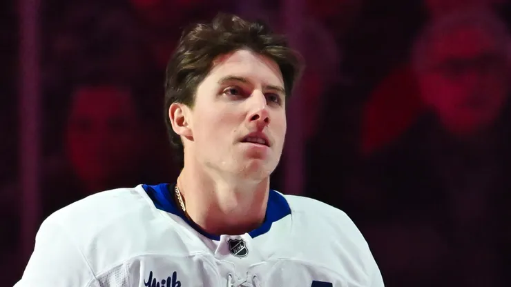Mitch Marner takes the ice for the first time with the Vegas Golden Knights.