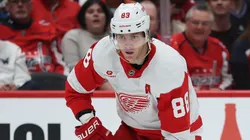 Patrick Kane #88 of the Detroit Red Wings skates against the Washington Capitals at Capital One Arena on March 18, 2025 in Washington, DC.