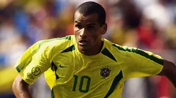 Rivaldo of Brazil in action during the Group C match against Costa Rica of the World Cup Group Stage.