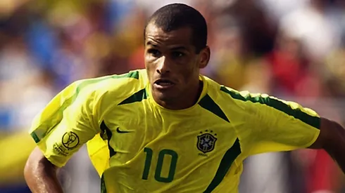 Rivaldo of Brazil in action during the Group C match against Costa Rica of the World Cup Group Stage.