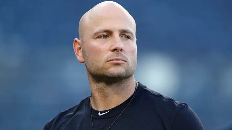 Matt Holliday #17 of the New York Yankees looks on prior to the American League Wild Card Game against the Minnesota Twins at Yankee Stadium on October 3, 2017 in the Bronx borough of New York City.
