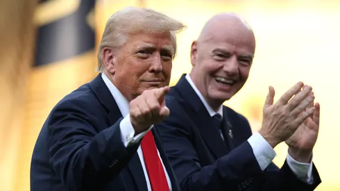 U.S. President Donald Trump with FIFA President Gianni Infantino during the 2025 FIFA Club World Cup final