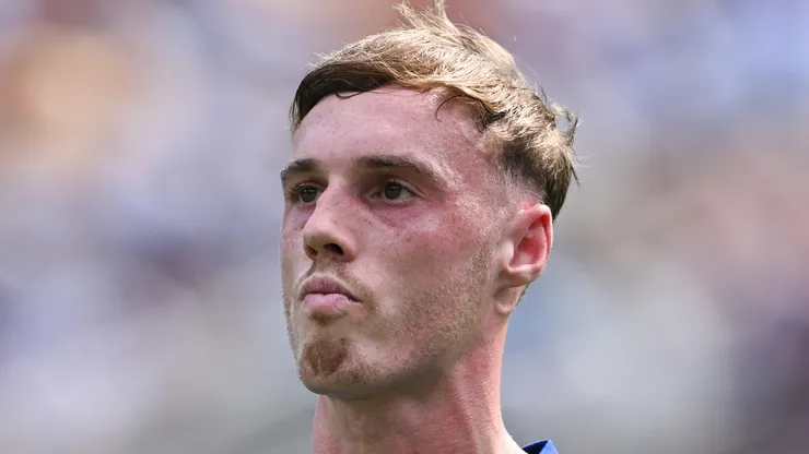 Cole Palmer of Chelsea FC looks on during the FIFA Club World Cup 2025 final match between Chelsea FC and Paris Saint-Germain