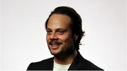 Auston Matthews of the Toronto Maple Leafs is interviewed during the 2022 NHL player media tour at Encore Las Vegas on September 15, 2022 in Las Vegas, Nevada.