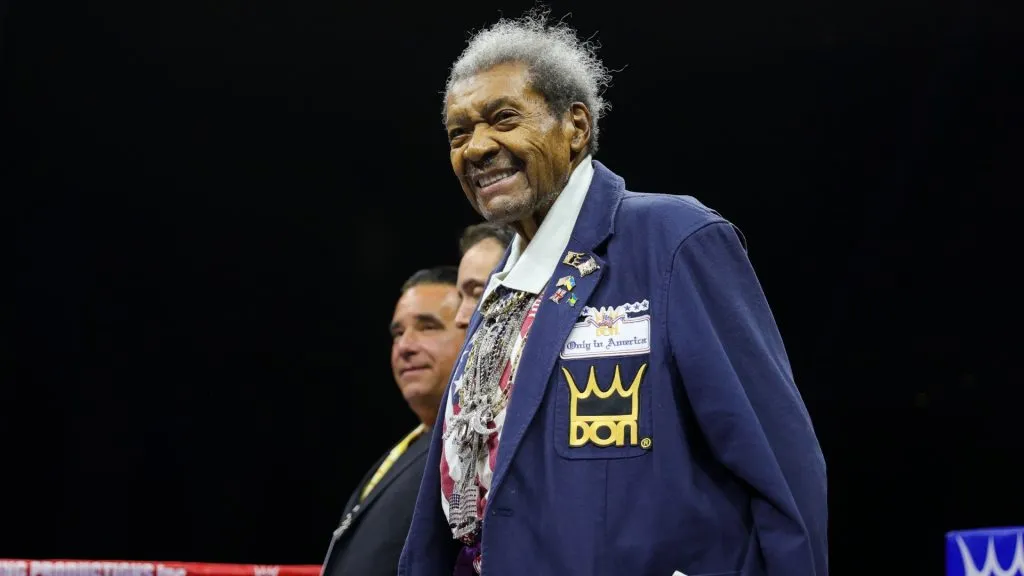 Don King blocks Jake Paul’s request to bypass challenger Noel Mikaelian for the WBC cruiserweight title fight. (Photo by Chris Arjoon/Getty Images)