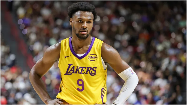 Bronny James of the Los Angeles Lakers.