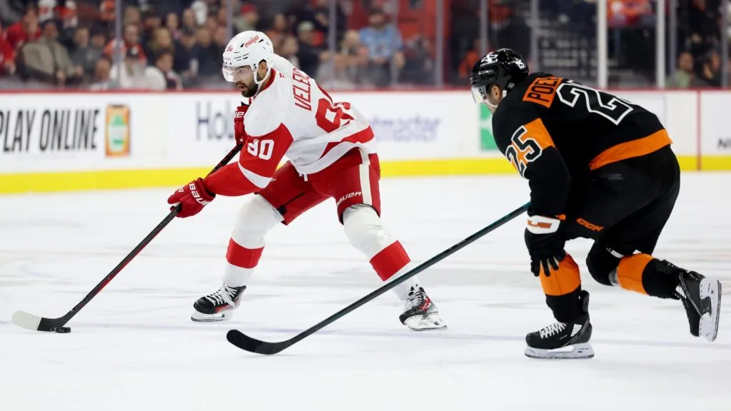 Joe Veleno brings experience and versatility to the Montreal Canadiens after playing with Detroit and Chicago. Photo by Emilee Chinn/Getty Images