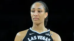 A'ja Wilson #22 of the Las Vegas Aces