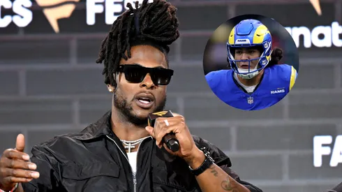 Davante Adams speaks onstage at Fanatics Fest NYC 2025 at Javits Center on June 21, 2025 in New York City.