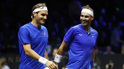 Roger Federer and Rafael Nadal during the 2022 Laver Cup