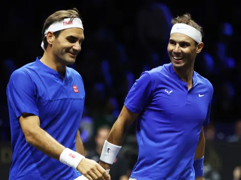 Roger Federer and Rafa Nadal reunite at the Spaniard's Academy in Mallorca