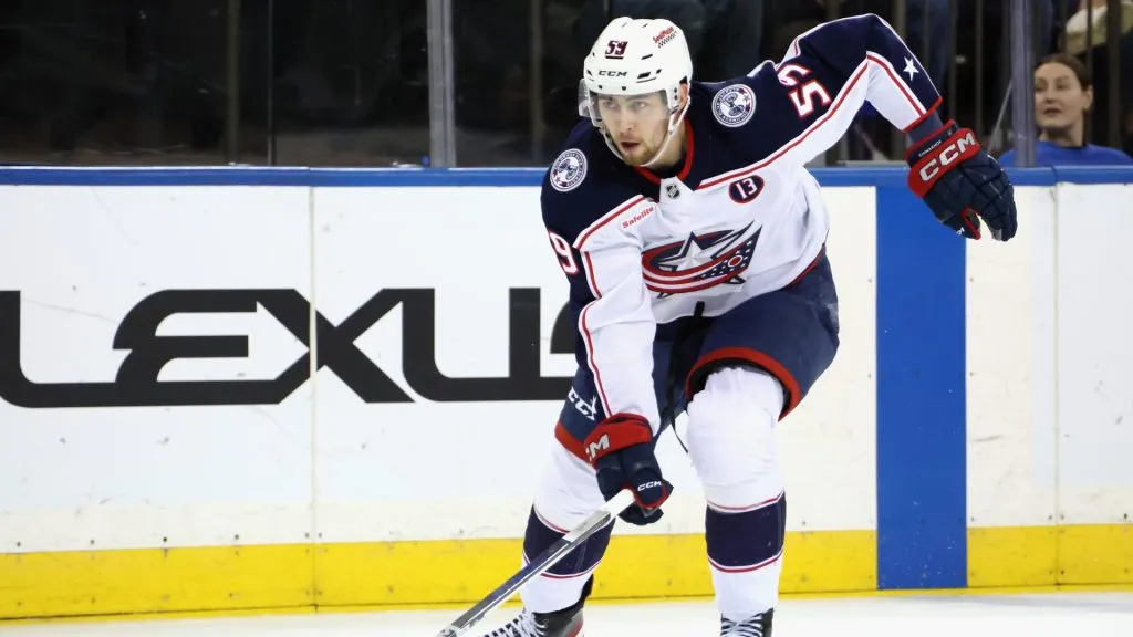 Yegor Chinakhov of the Blue Jackets