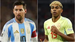 Lionel Messi and Lamine Yamal, set to face each other in the highly anticipated Finalissima 2026 between Argentina and Spain.