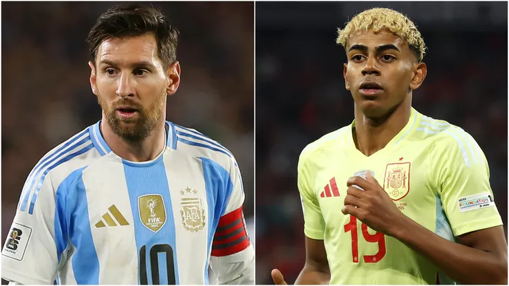 Lionel Messi and Lamine Yamal, set to face each other in the highly anticipated Finalissima 2026 between Argentina and Spain.