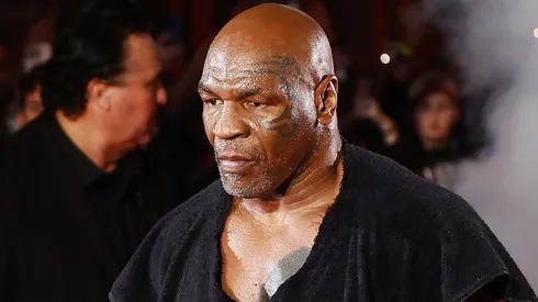 Mike Tyson enters during LIVE On Netflix: Jake Paul vs. Mike Tyson at AT&T Stadium on November 15, 2024 in Arlington, Texas.